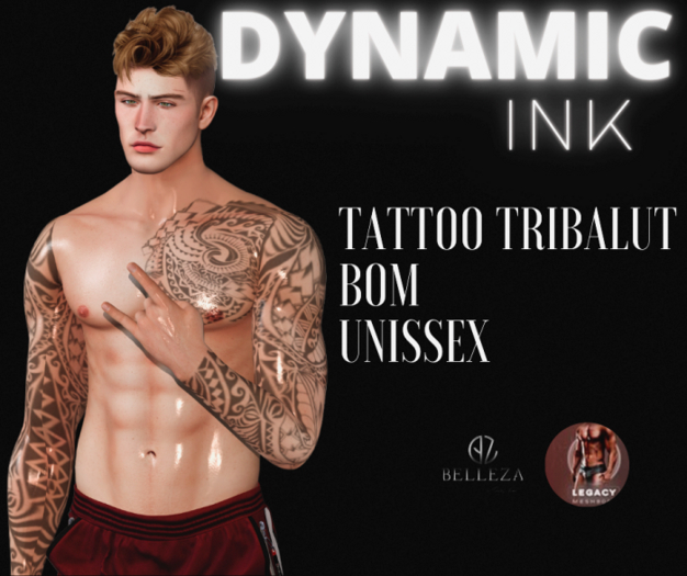 Second Life Marketplace Dynamic Ink Tattoo tribalUT